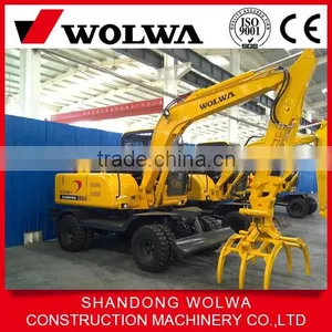 8 Ton Wheel Excavator With Grab Bucket thumbnail-1