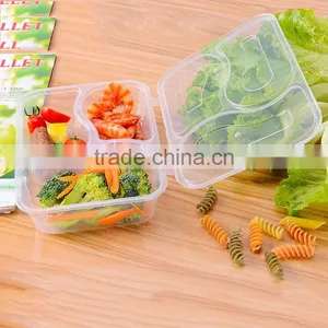Why All Choose Plastic Microwave Safe Food Container With Divider 3 Compartment thumbnail-4