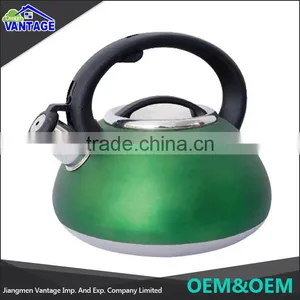 Stainless Steel Multi Color Flat Bottom Tea Kettle, Whistling Tea Kettle for Home thumbnail-4