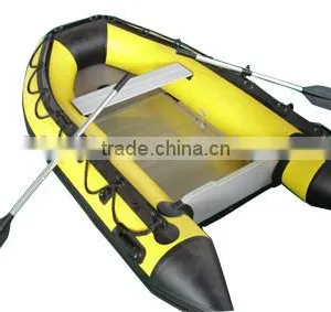 PVC Material Hull Durable Inflatable Fishing Boat for Sale! thumbnail-3