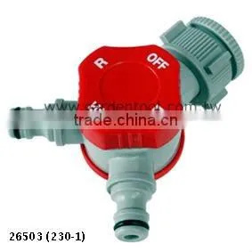 2-Way Dial Switch Garden Hose Connector thumbnail-1