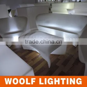 Two Seat Modern Design Casual Time Coffee Shop Yard Hotel LED Illuminated Sofa Furniture thumbnail-1
