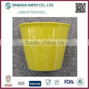 Yellow Ceramic Outdoor Flower Pots Wholesale thumbnail-1