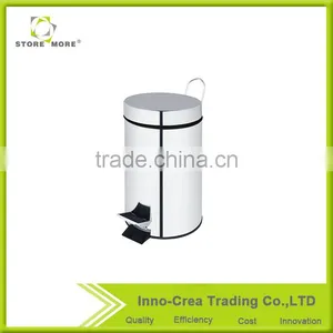 Large Silvery Pedal Kitchen Trash Can thumbnail-1