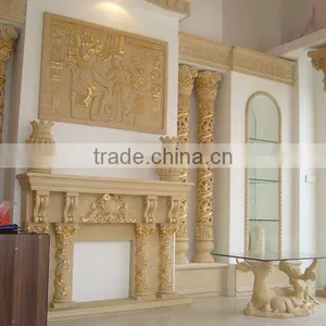 2012 Hot Sale Modern Design Fireplace(sandstone) thumbnail-1