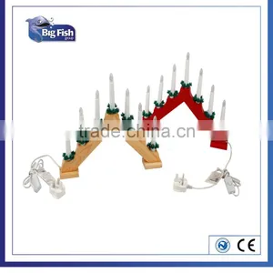 Christmas Wooden Candle Bridge Light thumbnail-1
