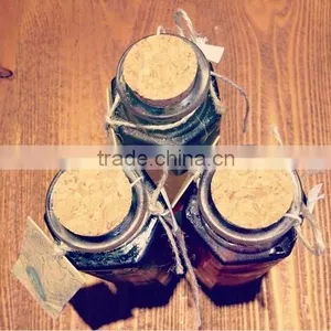 New Shape Juice Glass Bottle With Cork Lid Special Shape Glass Bottle Square Glass Bottle With Cork thumbnail-4