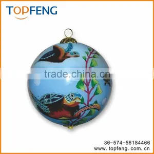 2016 Hot Design Glass Christmas Painting Ball/christmas Ornament Glass Ball/inside Clear Glass Ball Christmas Tree Ornament thumbnail-1