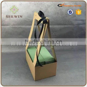 Gift Packing Usage Brown Kraft Paper Bag and Flower Pot Price thumbnail-6