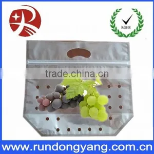 Transparent Slider Zipper Zip Lock Fruit Bag for Grape thumbnail-2