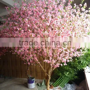 Wholesale Man-made Peach Artificial Blossom Tree, Artificial Plant thumbnail-3