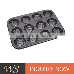 12 Cups Carbon Steel Bakery Cake Molds thumbnail-1