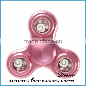 Whoesale LED Design Metal Alloy Gyro Hand Toy Crazy Finger Fidget Spinner thumbnail-3