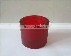 Coloured Glass Candle Holder thumbnail-1