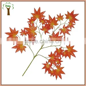 Artificial Maple Leaves and Branches in Red Color thumbnail-1