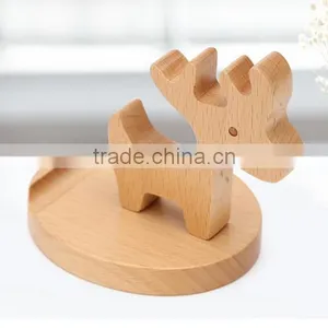 Beech Material Wooden Mobile Phone Holder thumbnail-2