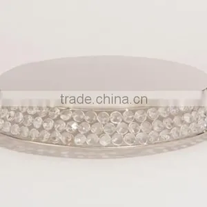 Crystal Beaded Shiny Wedding Cake Stand thumbnail-1