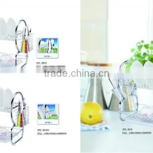 2 Tier Dish Rack S Shape Dish Drainer Dish Drying Rack thumbnail-3