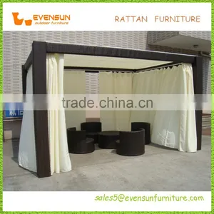 Best Selling Rectangular Rattan Gazebo Tent thumbnail-5