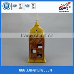 Outdoor Hanging LED Ceramic Garden Lantern thumbnail-1