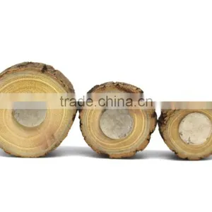 Natural Wooden Stump Fridge Magnet, Pine Wooden Fridge Magnet, Eco-friendly Wooden Fridge Magnet thumbnail-2