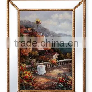 Antique Solid Wood Frame Handmade Flowers Painting thumbnail-3