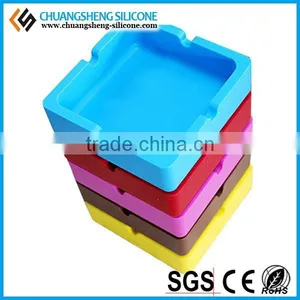 Men's Cigratte Silicone Tray, Table Ashtray, Smart Candy Color Ash Plate thumbnail-1