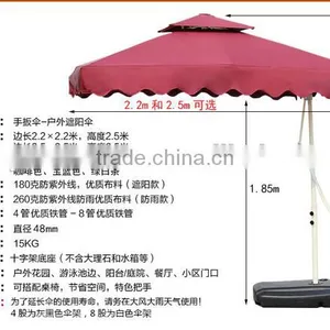 Wholesale Outdoor Sunshade Umbrella Outdoor Patio Umbrella Double Square Wrench Security Guard Umbrella thumbnail-3