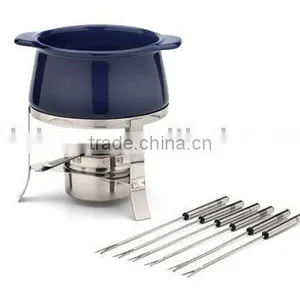 Ceramic Fondue,fondue Casserole, Fondue Pot, Porcelain Pot,ceramic Pot thumbnail-1
