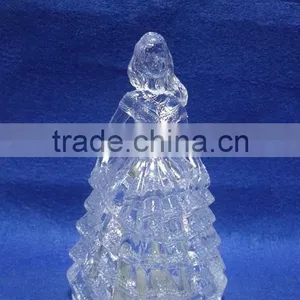 Clear Acrylic Manufacturer LED Flashing Bride in Wedding Dresses Decorations Gift thumbnail-6