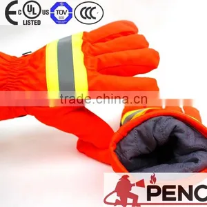 Firefight Safety Fire Retardant Cleaner Worker Engineer Police Fireman Hand Protected Safety Security Gloves thumbnail-3