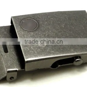 Hot Sale 1-1/2" Metal Stamping Steel Military Buckle for Belt Garment, Antique Nickel Plate With Tip thumbnail-5