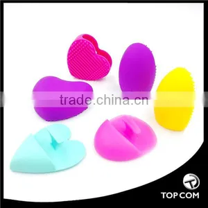 Cleaning Silicone Glove Brush Egg Makeup Brush Washing Scrubber Board Cosmetic Clean Tools thumbnail-1