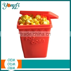 Wholesale Heat Resistant Microwave Box BPA Free Silicone Popcorn Maker thumbnail-3