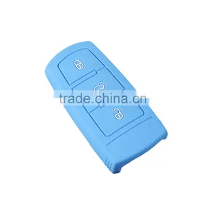 Hot Selling Custom Silicone Car Key Cover Flip Remote Key Case for VW With 3 Buttons thumbnail-6