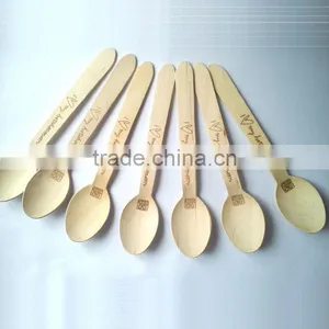FSC Certificate Food Grade Disposable Natural Wood Material Spoon thumbnail-2