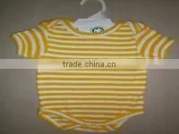 BABY BODY SUIT ROMPER_100 % Organic Cotton Baby Body Suits and Soft With Short Sleeve Baby t Shirts With Organic Latest Design thumbnail-1