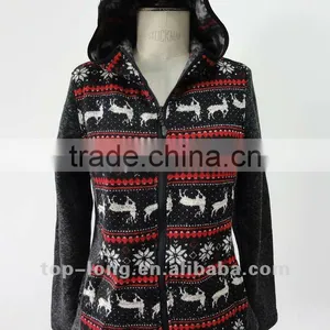 Christmas Outerwear Sportswear With Hood for Women Hiking Jacket thumbnail-1