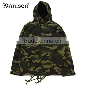 European Style Winter Windbreaker Hoodies Red Man Coat thumbnail-1