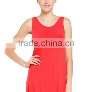 2017 Cheapsale China Supplier Blank T-Shirt Loose Solid Color Summer Casual Women Dress thumbnail-1