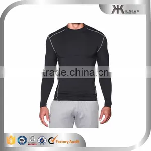 Moisture Wicking High Quality Gym Wear for Men Designer Polyester Spandex Fitness Shirts thumbnail-2