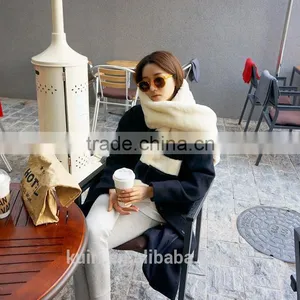 High Quality Faux Rabbit Fur Long Strip Color Woman Winter Fur Long Scarves With Low Price thumbnail-5
