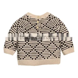 Soft Wool Round Collar Cardigan Sweater for Children Knitwear 2017 thumbnail-2