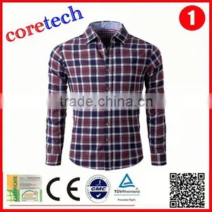 Brushed Breathable Check Shirt Factory thumbnail-1