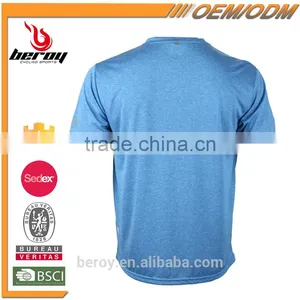 BEROY Custom Short Sleeve Running T-shirt, Breathable Athletic Wear for Men thumbnail-3