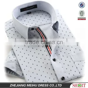 Latest Fashion Print Dobby Short Sleeve Man Casual Shirt thumbnail-1