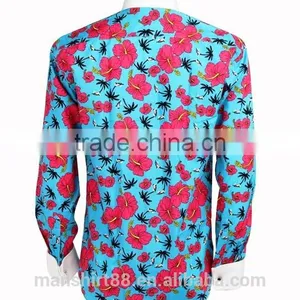 2017 Custom French Cuff Marcella Digital Print Dress Shirt Tuxedo Shirt thumbnail-2