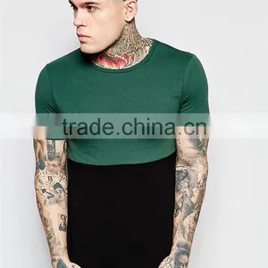2017 Latest Design Guangzhou Shandao OEM 180g 100% Cotton Men's Fashion O-Neck Short Sleeve Color BlockT Shirts Manufacturers Ch thumbnail-2