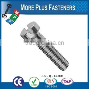 Made in Taiwan Metric Coarse Slotted Cheese Head Machine Screw Brass Stainless Steel Carbon Steel thumbnail-6