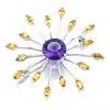 Sell 18K Gemstone Brooch thumbnail-1